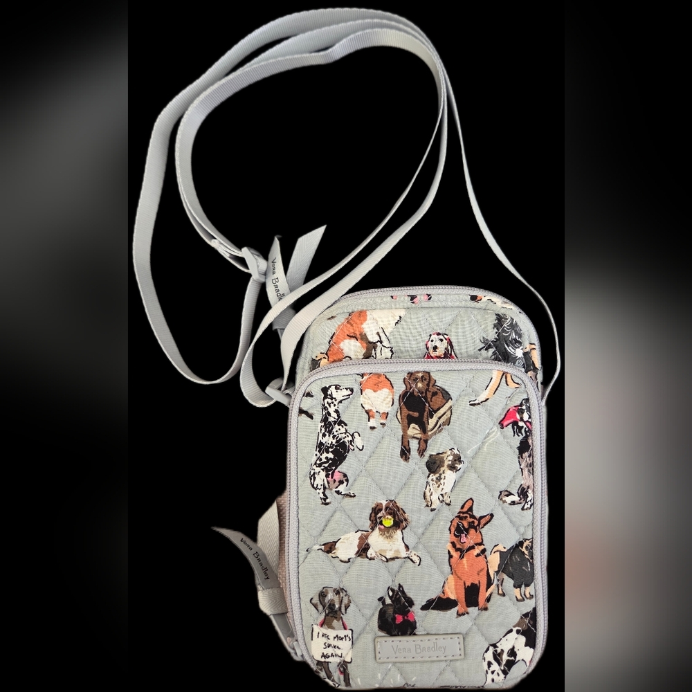 Vera Bradley Dog Show Crossbody RFID Bag NWOT